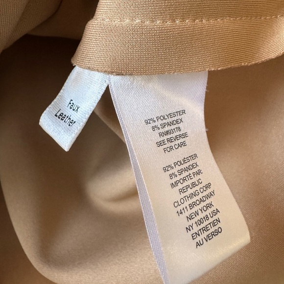 Truth Neutral/Tan Faux Leather Buttoned down Jacket Small - Picture 3 of 11